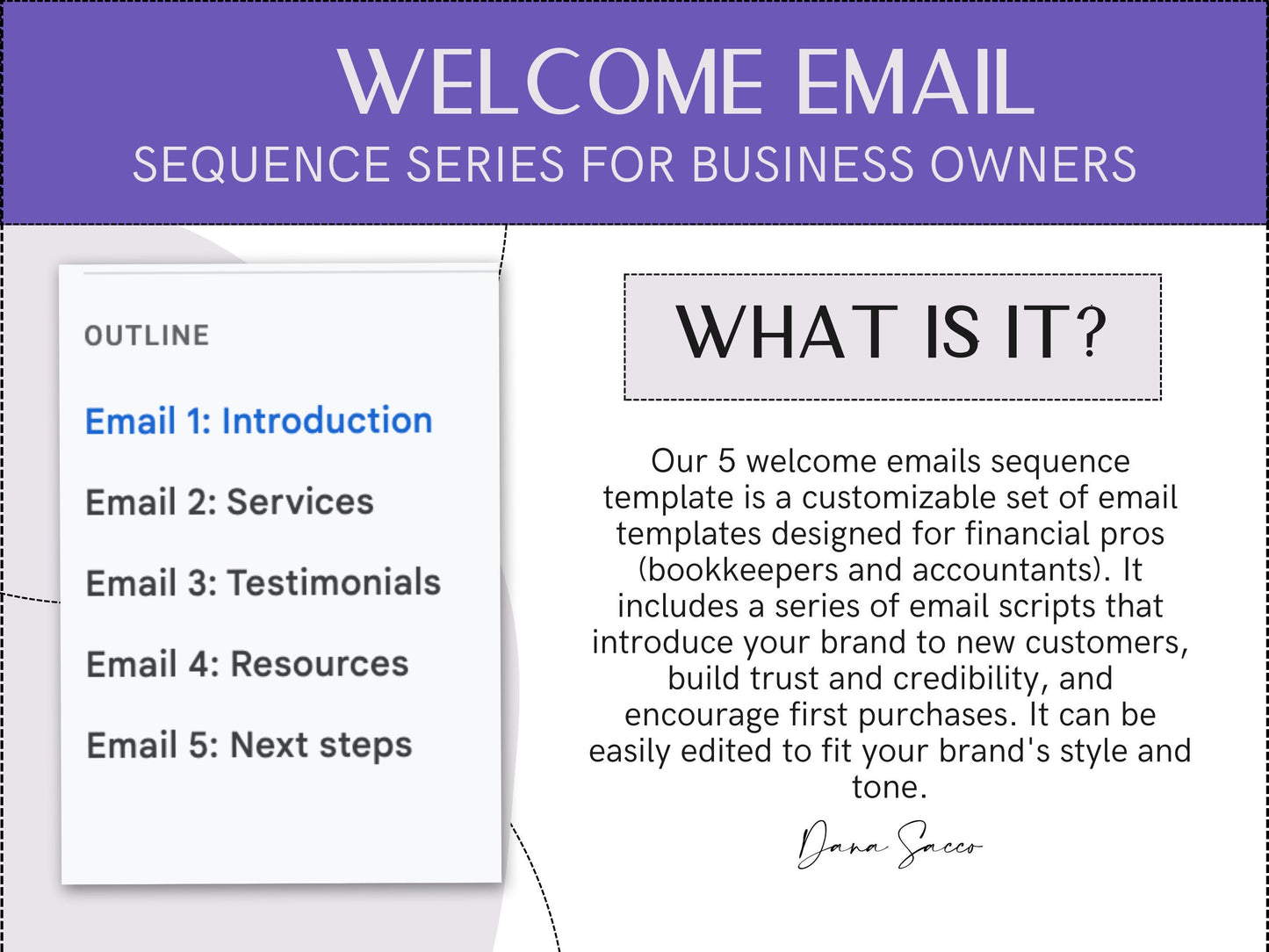 Bookkeepers, Accountants | Financial Pros Email Welcome Templates