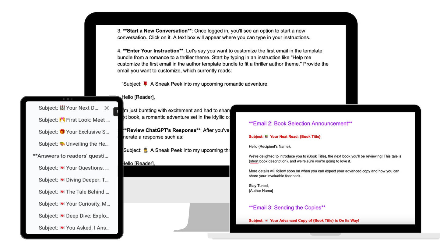 Email Template Bundle for Authors: Boost Engagement & Increase Book Sales