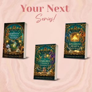 Cozy Fantasy Book Cover Series – Magical Dragon Café Covers