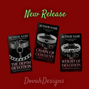 Dark Romance Book Cover Bundle – 3 Minimalist Covers