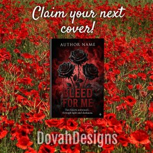 Dark Romance Book Cover – Bleed For Me, Gothic Rose Cover, Dark Love Cover, Premade Book Cover, KDP Romance Cover Design
