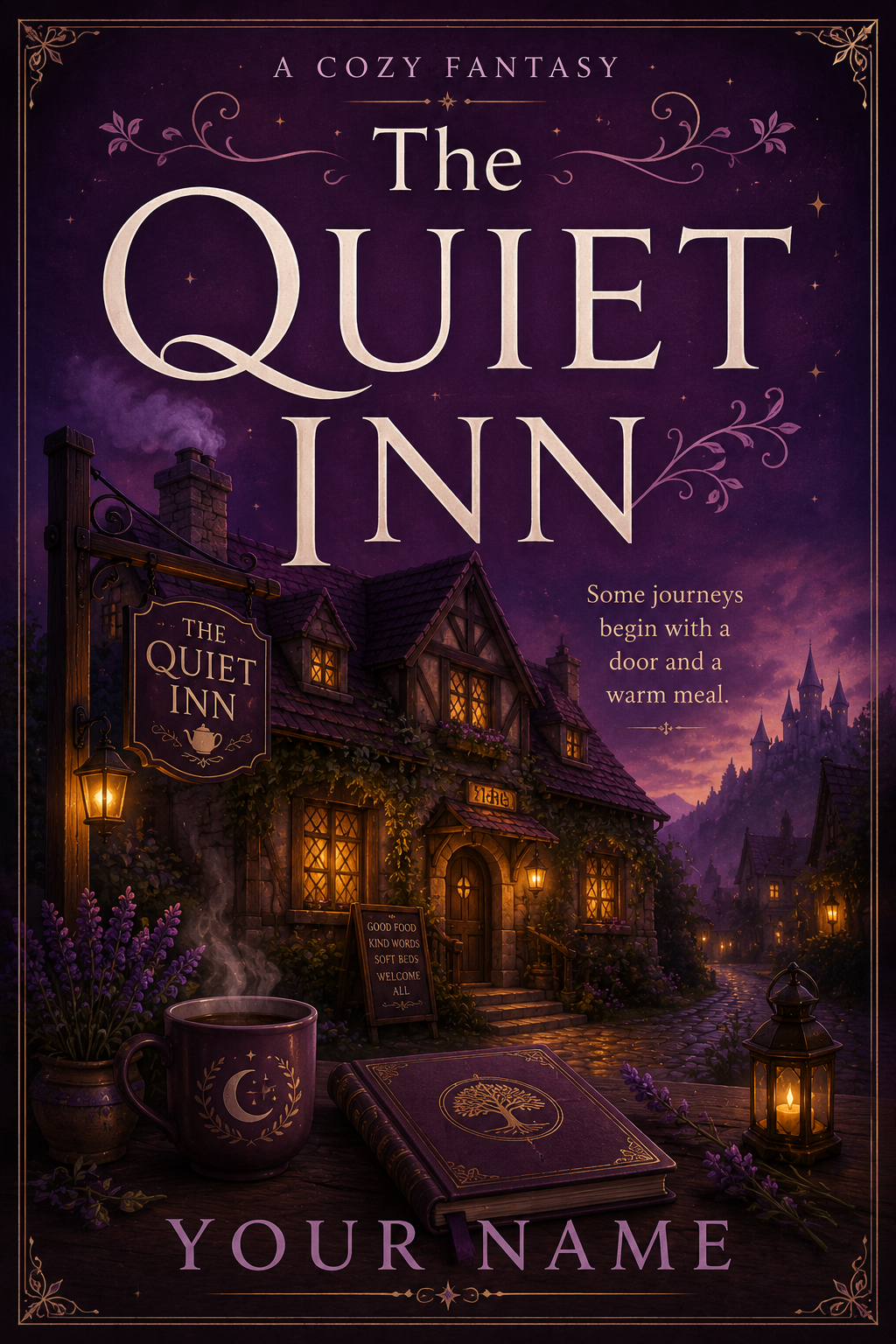 The Quiet Inn — cozy fantasy book cover